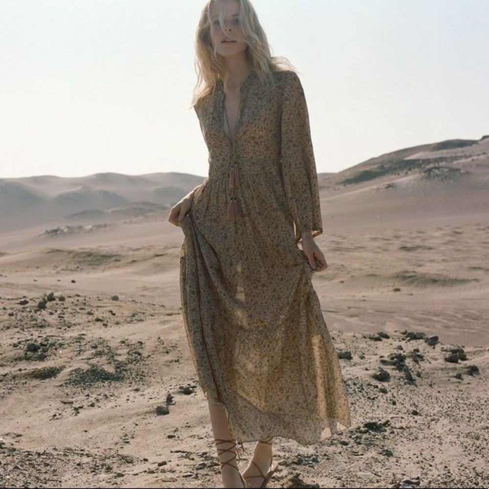 Doen Prem Dress in Jaipur Mustard